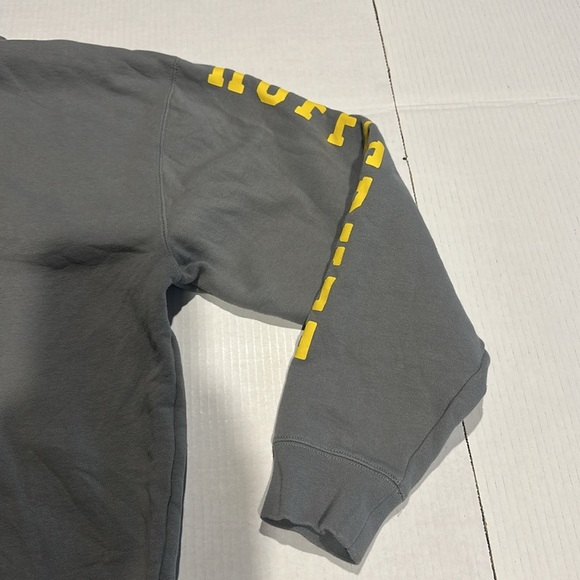Universal Studios Harry Potter Gray Yellow black Hufflepuff Hoodie zipper packet - Picture 10 of 12
